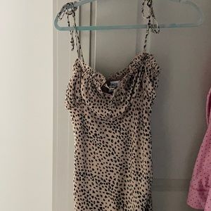 Princess Polly size 4 cheetah print dress